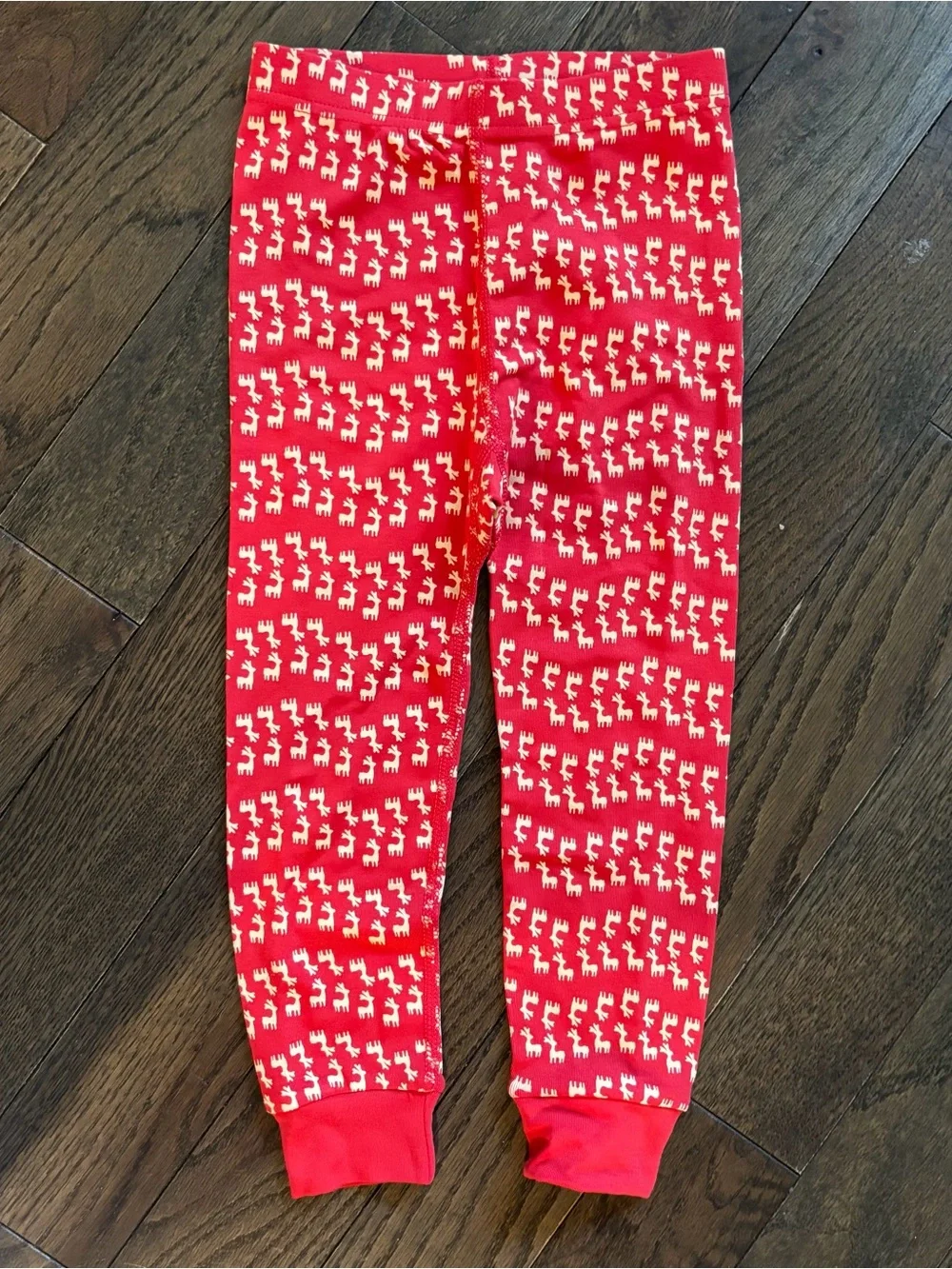 Hanna Andersson Red Reindeer Pajama Set NWT Size 3T Christmas Holiday